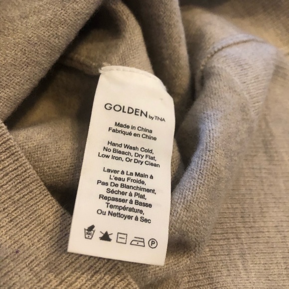 GOLDEN BY TNA Bissell Sweater Dress Size S small tan (heather birch) - Picture 5 of 6